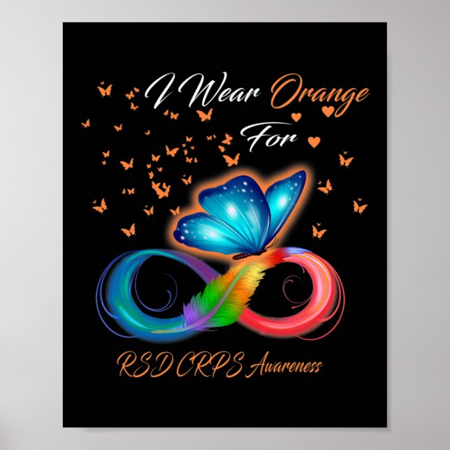 I Wear Orange For Rsd Crps Awareness 2  Poster (Front)