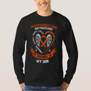 I Wear Orange In Memory of my Son Leukemia Awarene T-Shirt