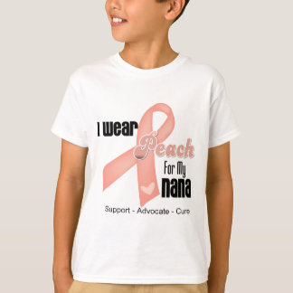I Wear Peach For My Nana - Uterine Cancer T-Shirt