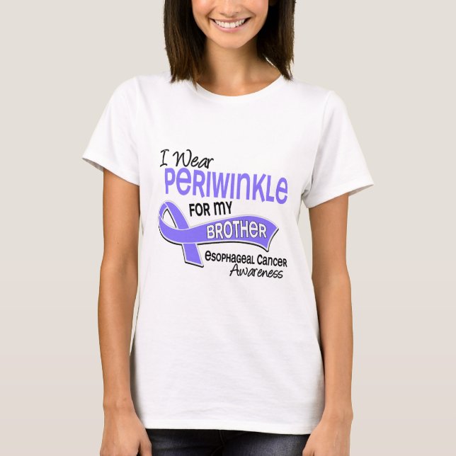 I Wear Periwinkle 42 Brother Esophageal Cancer T-Shirt (Front)