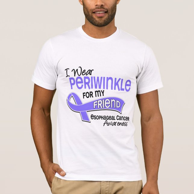 I Wear Periwinkle 42 Friend Esophageal Cancer T-Shirt (Front)