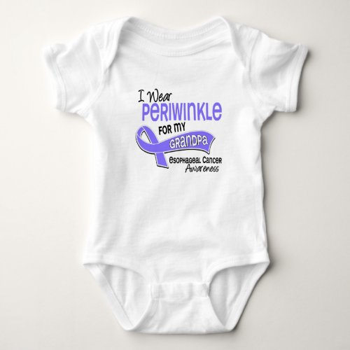 I Wear Periwinkle 42 Grandpa Esophageal Cancer Baby Bodysuit