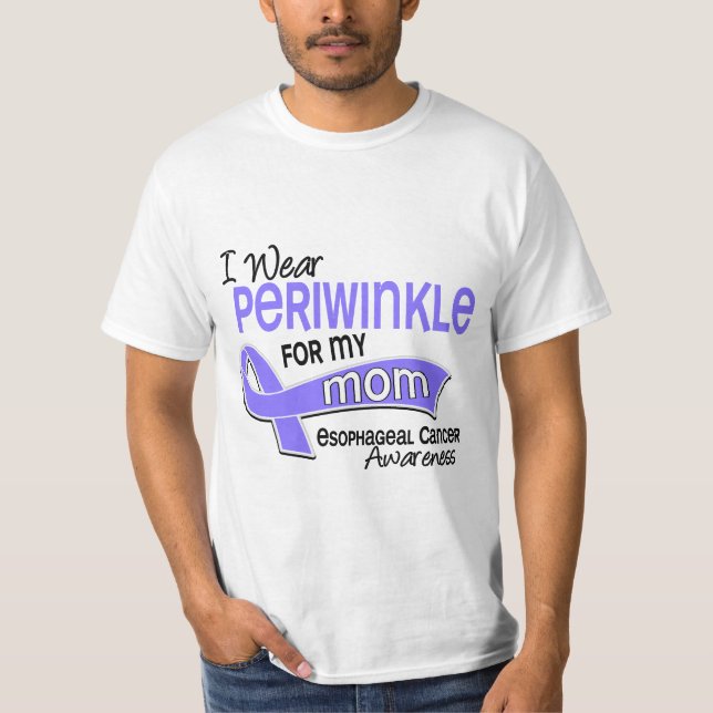 I Wear Periwinkle 42 Mom Esophageal Cancer T-Shirt (Front)