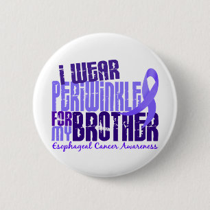 I Wear Periwinkle Brother 6.4 Esophageal Cancer Pinback Button