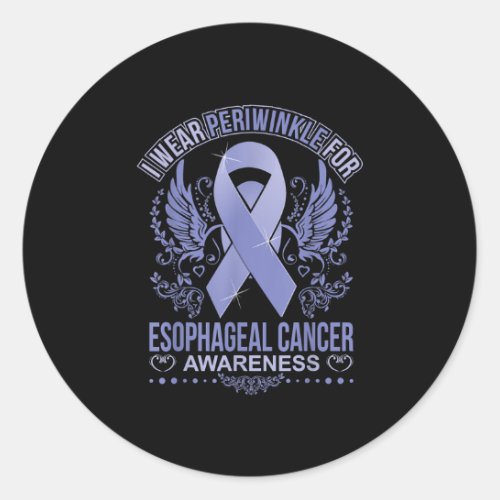 I wear Periwinkle for Esophageal Cancer Awareness Classic Round Sticker