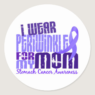 I Wear Periwinkle For My Mom 6.4 Stomach Cancer Classic Round Sticker