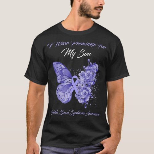 I Wear Periwinkle For My Son Irritable Bowel Syndr T_Shirt