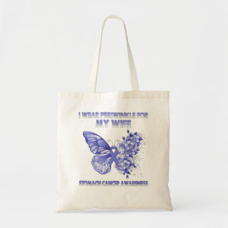 I Wear Periwinkle For My Wife Stomach Cancer Tote Bag