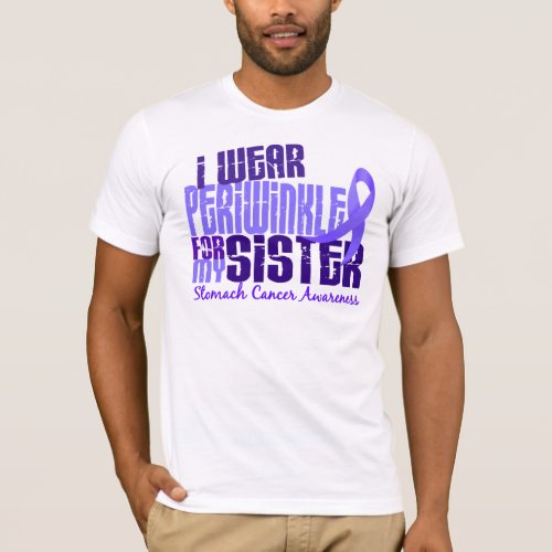 I Wear Periwinkle Sister 64 Stomach Cancer T_Shirt