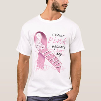 I Wear Pink Because I Love My Friend T-Shirt