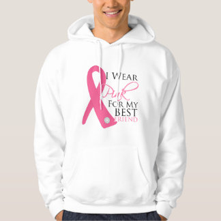 I Wear Pink Best Friend Breast Cancer Hoodie