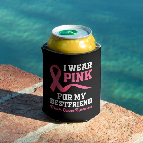 I Wear Pink Can Cooler