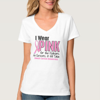 I Wear Pink Fighters Survivors Taken 10 Breast Can T-Shirt