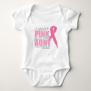 I Wear Pink For My Aunt Baby Bodysuit