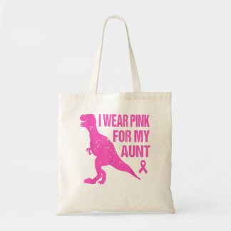 I Wear Pink For My Aunt Breast Cancer Awareness To Tote Bag