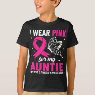 I Wear Pink For My Auntie Breast Cancer Awareness T-Shirt
