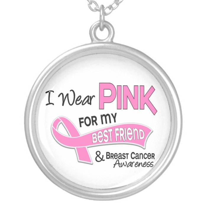 Wear Pink For My Best Friend 42 Breast Cancer Custom Necklace