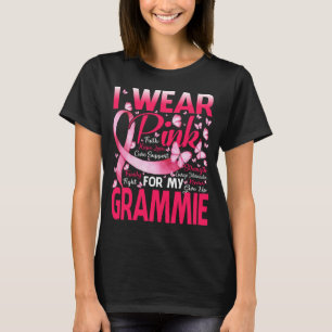 I Wear Pink For My Grammie Breast Cancer Awareness T-Shirt