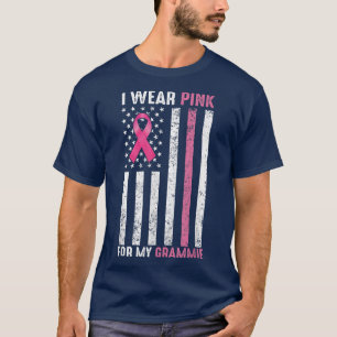 I Wear Pink For My Grammie Pink Breast Cancer Awar T-Shirt