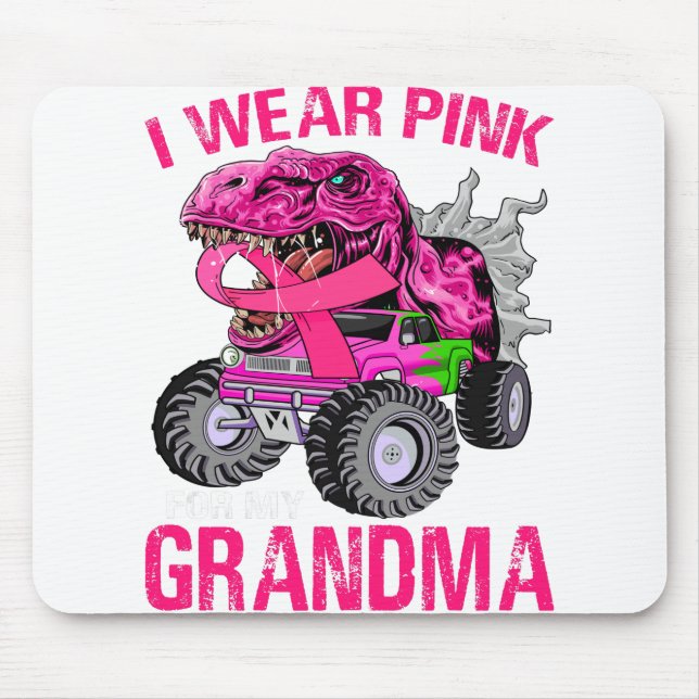 I Wear Pink For My Grandma Breast Cancer Mouse Pad (Front)