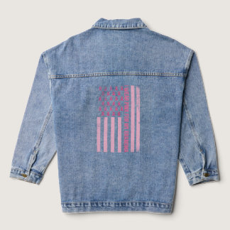 I wear Pink for my Grandma Denim Jacket