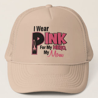 I Wear Pink For My Mom 19 BREAST CANCER Trucker Hat