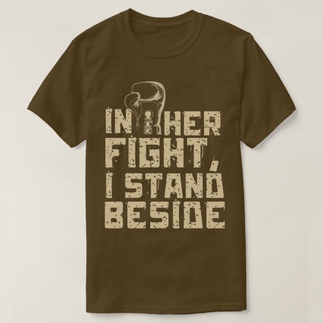 I Wear Pink For My Mom Awareness Support Team T-Shirt (Design Front)