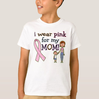 I Wear Pink for My Mom Kids Boys T-Shirt