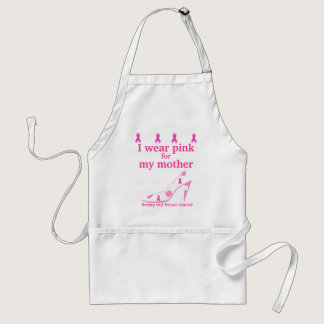 I Wear Pink for My Mother Adult Apron
