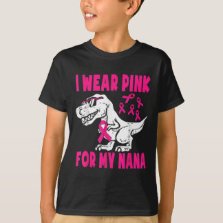 I Wear Pink For My Nana Breast Cancer Awareness Gr T-Shirt