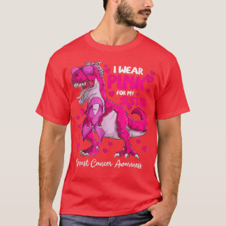 I Wear Pink For My Sister Breast Cancer Awareness  T-Shirt