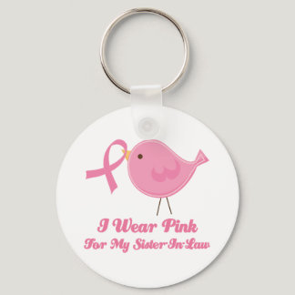 I Wear Pink For My Sister in Law Keychain