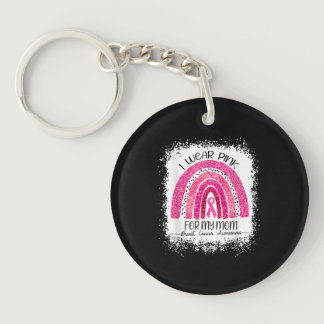 I wear pink for October Keychain