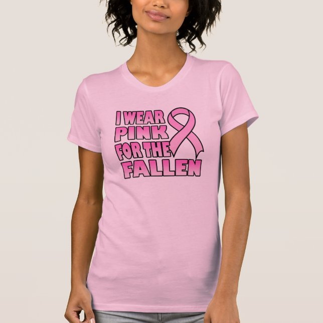 I Wear Pink for the Fallen Women's T-Shirt (Front)