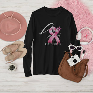 I Wear Pink in October Breast Cancer Awareness T-Shirt