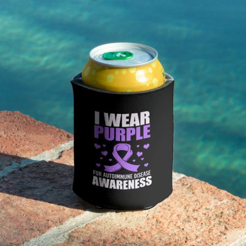 I Wear Purple For Autoimmune Disease Awareness Can Cooler