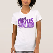 I Wear Purple For Best Friend 6.4 Cystic Fibrosis T-Shirt