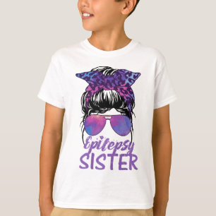 I Wear Purple For Epilepsy Awareness Epilepsy Sist T-Shirt
