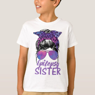 I Wear Purple For Epilepsy Awareness Epilepsy Sist T-Shirt