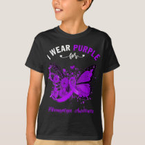 I Wear Purple For Fibromyalgia Awareness 1  T-Shirt