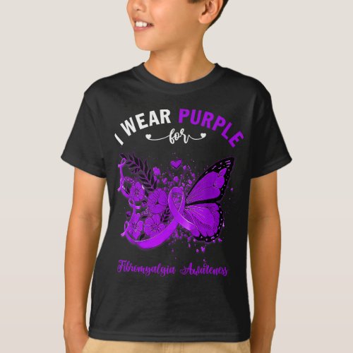 I Wear Purple For Fibromyalgia Awareness 1  T_Shirt