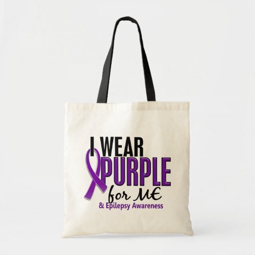 I Wear Purple For ME 10 Epilepsy Tote Bag