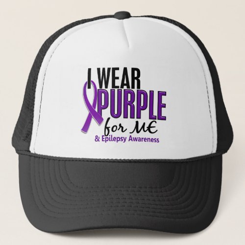 I Wear Purple For ME 10 Epilepsy Trucker Hat
