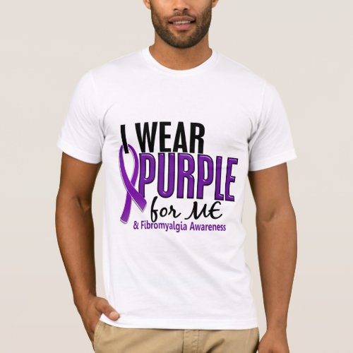 I Wear Purple For ME 10 Fibromyalgia T_Shirt