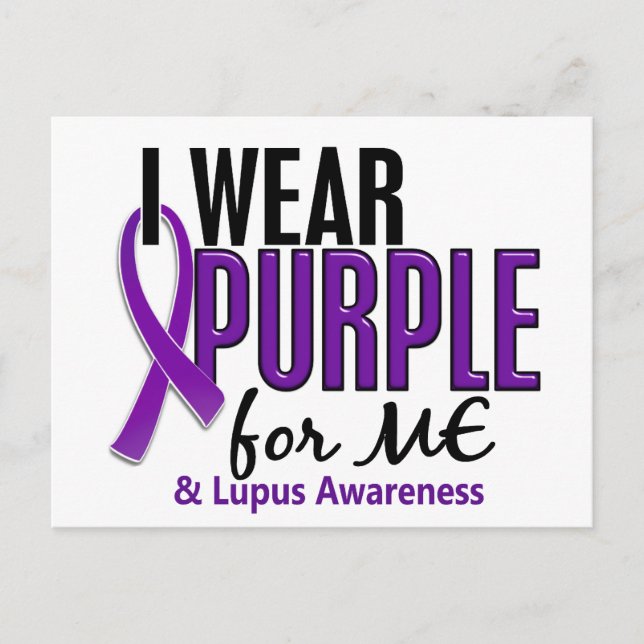 I Wear Purple For ME 10 Lupus Postcard (Front)