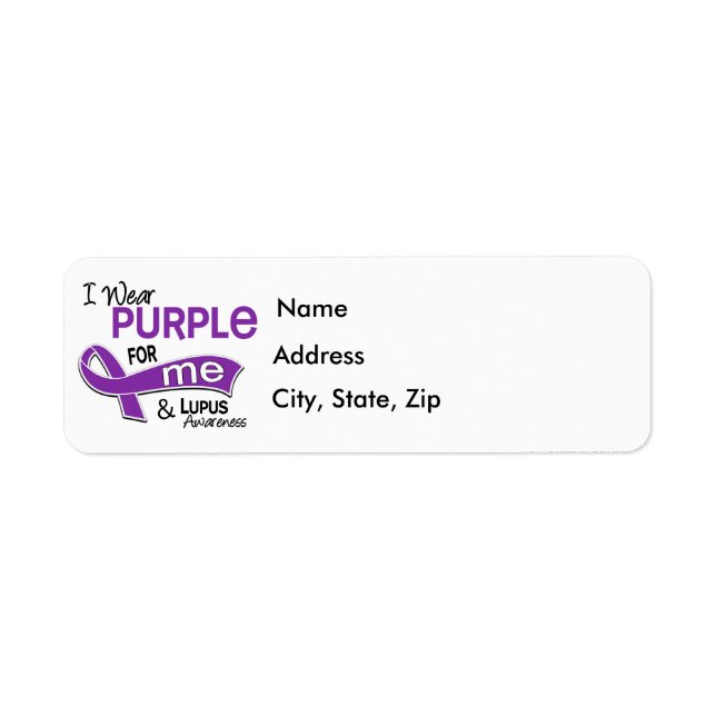 I Wear Purple For Me 42 Lupus Label (Front)
