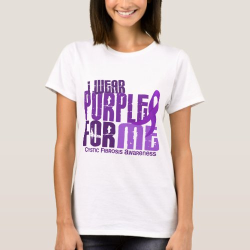 I Wear Purple For Me 64 Cystic Fibrosis T_Shirt