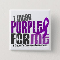 I Wear Purple For ME 6 Crohn’s Disease Pinback Button