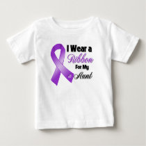 I Wear Purple For My Aunt Baby T-Shirt