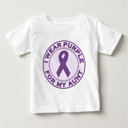 I Wear Purple For My Aunt Baby T-Shirt